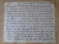 Brief von Elisabeth Brems an Stiefsohn Dominik, Sept. 1945 (1. Teil) (Schrift später von der Tochter nachgezogen) - siehe auch Text unter "Ortsgeschichte", Kap. 3